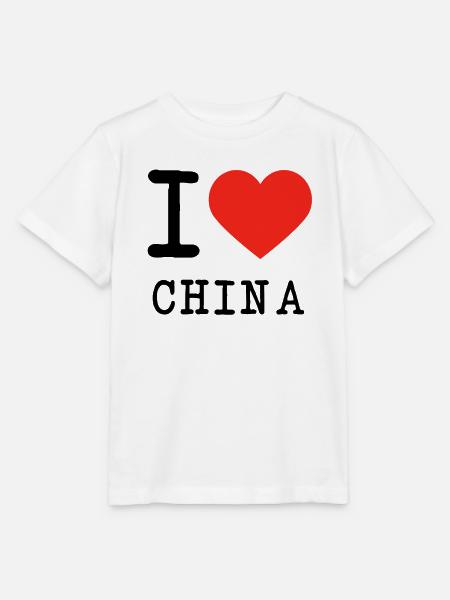 I love China - Stanley/Stella Kinder T-Shirt MINI CREATOR  - Weiß