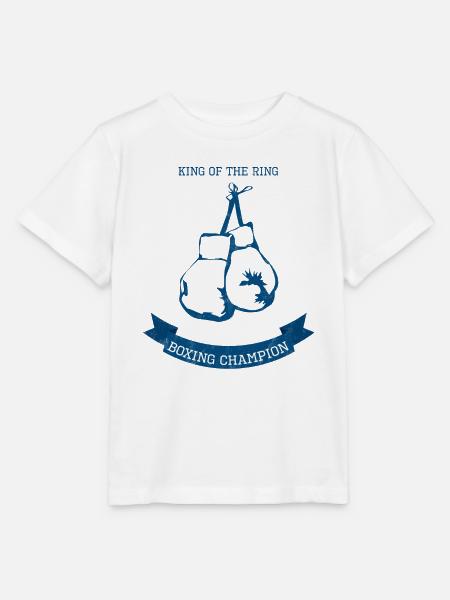 Boxen - Boxhandschuh - Champion - Boxer - Geschenk - Stanley/Stella Kinder T-Shirt MINI CREATOR - Weiß