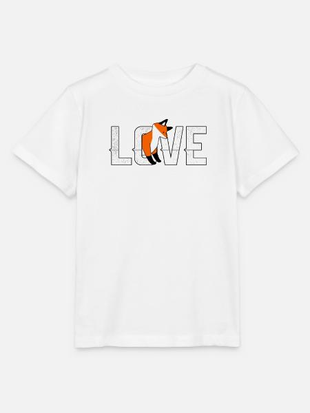 Fuchs Love Fox - Stanley/Stella Kinder T-Shirt MINI CREATOR  - Weiß
