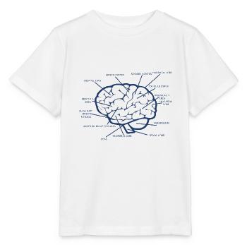Gehirn-Diagramm-anatomisches medizinisches Biologie-Geschenk - Stanley/Stella Kinder T-Shirt MINI CREATOR  - Weiß - Vorne - Maike (125cm)