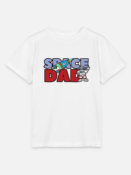 SPACE DAD - Stanley/Stella Kinder T-Shirt MINI CREATOR  - Weiß