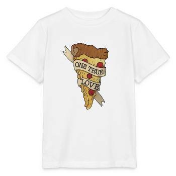 Pizza One true love - Stanley/Stella MINI CREATOR Kids’ T-Shirt - white - Front - Maike (125cm)