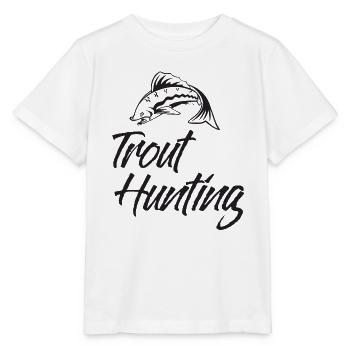 Angler - Angelsport - Forelle - Geschenk - Stanley/Stella Kinder T-Shirt MINI CREATOR  - Weiß - Vorne - Maike (125cm)