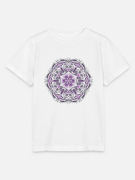 Mandala - Stanley/Stella Kinder T-Shirt MINI CREATOR  - Weiß