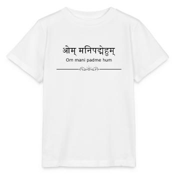 om mani padme hum - Stanley/Stella MINI CREATOR Kids’ T-Shirt - white - Front - Maike (125cm)