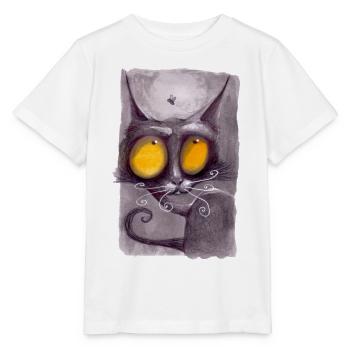 Serial Cat 06 - Stanley/Stella MINI CREATOR Kids’ T-Shirt - white - Front - Maike (125cm)