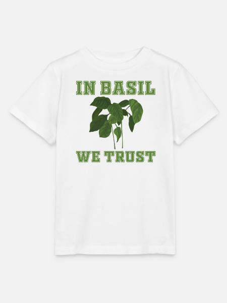 In Basilikum Vertrauen Wir - Stanley/Stella Kinder T-Shirt MINI CREATOR - Weiß