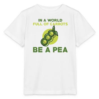 Funny pea pod - Stanley/Stella MINI CREATOR Kids’ T-Shirt - white - Front - Maike (125cm)