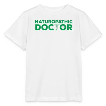 Naturopathe Docteur Outfit Naturopathie - T-shirt bio MINI CREATOR Stanley/Stella Enfant - blanc - Devant - Maike (125cm)