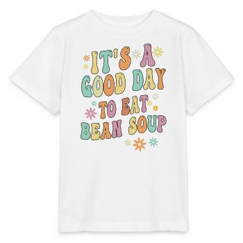 Soupe aux haricots - T-shirt bio MINI CREATOR Stanley/Stella Enfant - blanc - Devant - Maike (125cm)