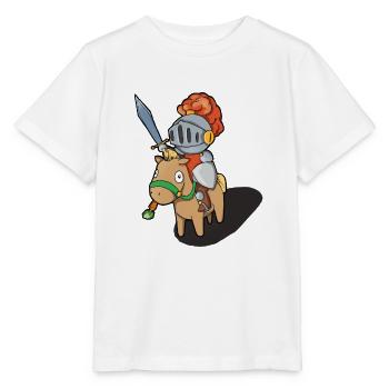 chevalier - T-shirt bio MINI CREATOR Stanley/Stella Enfant - blanc - Devant - Maike (125cm)