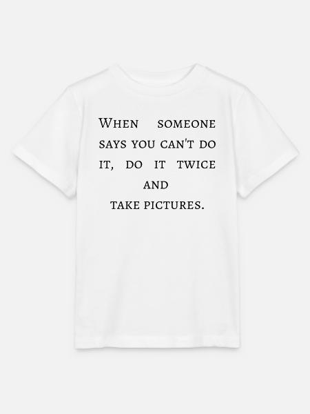 Motivation positiv - Stanley/Stella Kinder T-Shirt MINI CREATOR  - Weiß