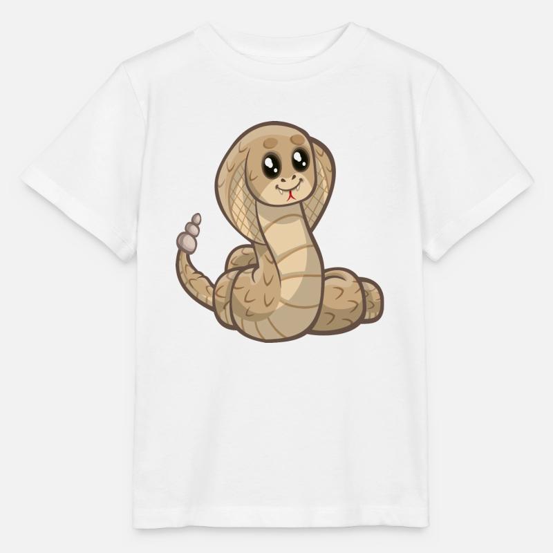 schlange cobra snake serpent viper queue1 - Stanley/Stella Kinder T-Shirt MINI CREATOR  - Weiß