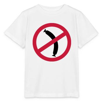 Wurst - Vegetarier - Stanley/Stella Kinder T-Shirt MINI CREATOR  - Weiß - Vorne - Maike (125cm)