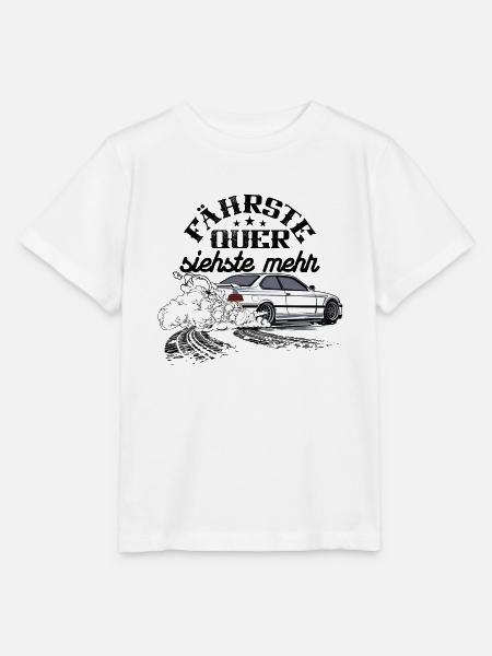 E36 drifting Bimmer fährste quer siehste mehr - Stanley/Stella Kinder T-Shirt MINI CREATOR - Weiß