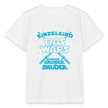 Einzelkind das wars Episode 2 Großer Bruder - Baby - Stanley/Stella Kinder T-Shirt MINI CREATOR  - Weiß - Vorne - Maike (125cm)