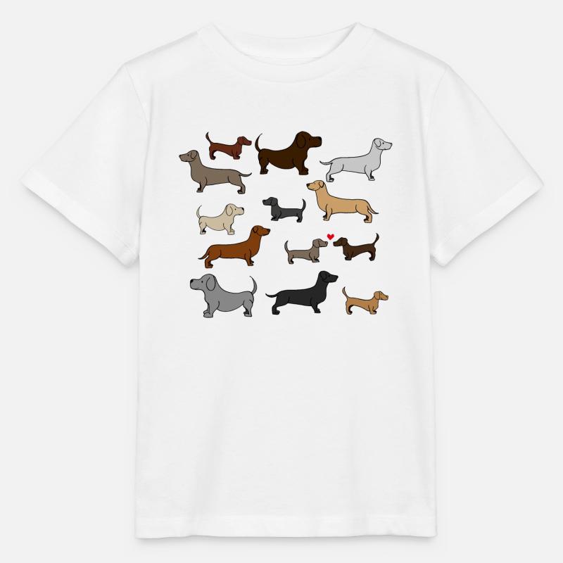 super süße Dackel , Geschenkidee - Stanley/Stella Kinder T-Shirt MINI CREATOR  - Weiß