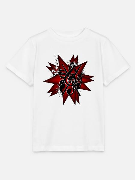 Schlagzeuger Sterne - Stanley/Stella Kinder T-Shirt MINI CREATOR - Weiß