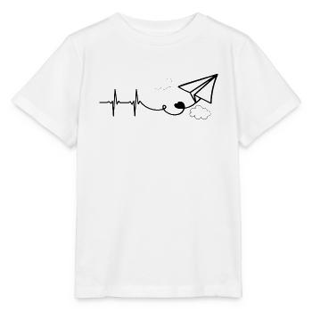 Flying HeartBeat - Stanley/Stella MINI CREATOR Kids’ T-Shirt - white - Front - Maike (125cm)