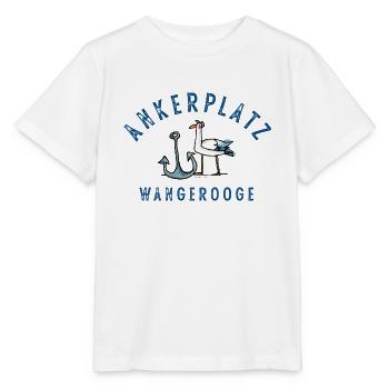 Ankerplatz Wangerooge - Stanley/Stella Kinder T-Shirt MINI CREATOR  - Weiß - Vorne - Maike (125cm)