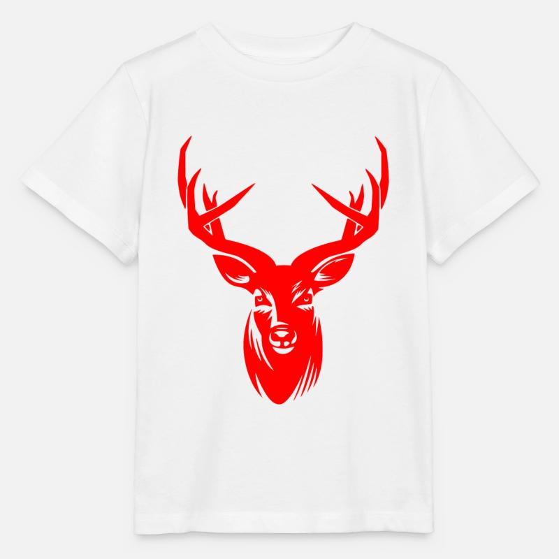Hirschgeweih - Stanley/Stella Kinder T-Shirt MINI CREATOR  - Weiß