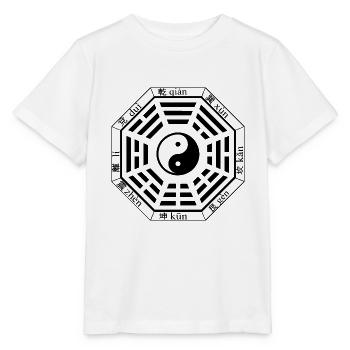 Pakua, Bagua, Yin Yang, I Ging, Symbol, China, Tao - Stanley/Stella Kinder T-Shirt MINI CREATOR  - Weiß - Vorne - Maike (125cm)
