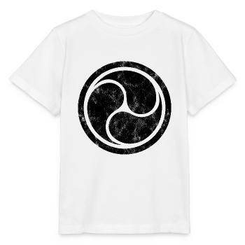 Triple Yin Yang, Tao, Zen Buddhism, Tibet, Japan - Stanley/Stella MINI CREATOR Kids’ T-Shirt - white - Front - Maike (125cm)