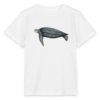 Tortue Lüth Lederschildkröte Lederschildkröte Leder - Stanley/Stella Kinder T-Shirt MINI CREATOR  - Weiß - Vorne - Maike (125cm)