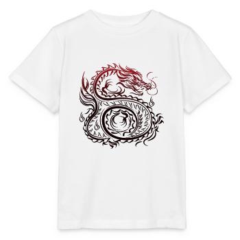 Drache - Stanley/Stella Kinder T-Shirt MINI CREATOR  - Weiß - Vorne - Maike (125cm)