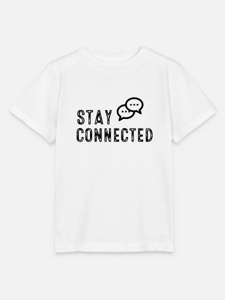 Stay connected! - Stanley/Stella Kinder T-Shirt MINI CREATOR - Weiß