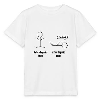 Organische Chemie Exam Chemielehrer Geschenk - Stanley/Stella Kinder T-Shirt MINI CREATOR  - Weiß - Vorne - Maike (125cm)