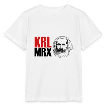 Karl Marx KRL MRX Geschenk - Stanley/Stella Kinder T-Shirt MINI CREATOR  - Weiß - Vorne - Maike (125cm)