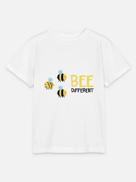 Bee Be Different Geschenk - Stanley/Stella Kinder T-Shirt MINI CREATOR - Weiß