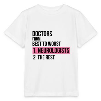 Doctors from best to worst neurologists gift - Stanley/Stella MINI CREATOR Kids’ T-Shirt - white - Front - Maike (125cm)