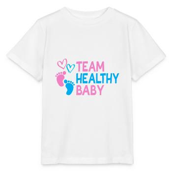 Cadeau d'équipe bébé en bonne santé - T-shirt bio MINI CREATOR Stanley/Stella Enfant - blanc - Devant - Maike (125cm)