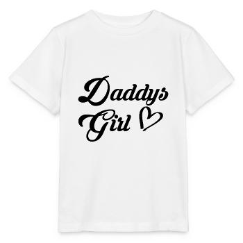 Daddys Girl Tochter Geschenk - Stanley/Stella Kinder T-Shirt MINI CREATOR  - Weiß - Vorne - Maike (125cm)