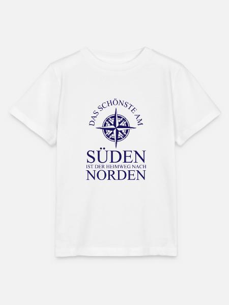 Das schönste am Süden ist der Heimweg nach Norden - Stanley/Stella Kinder T-Shirt MINI CREATOR - Weiß