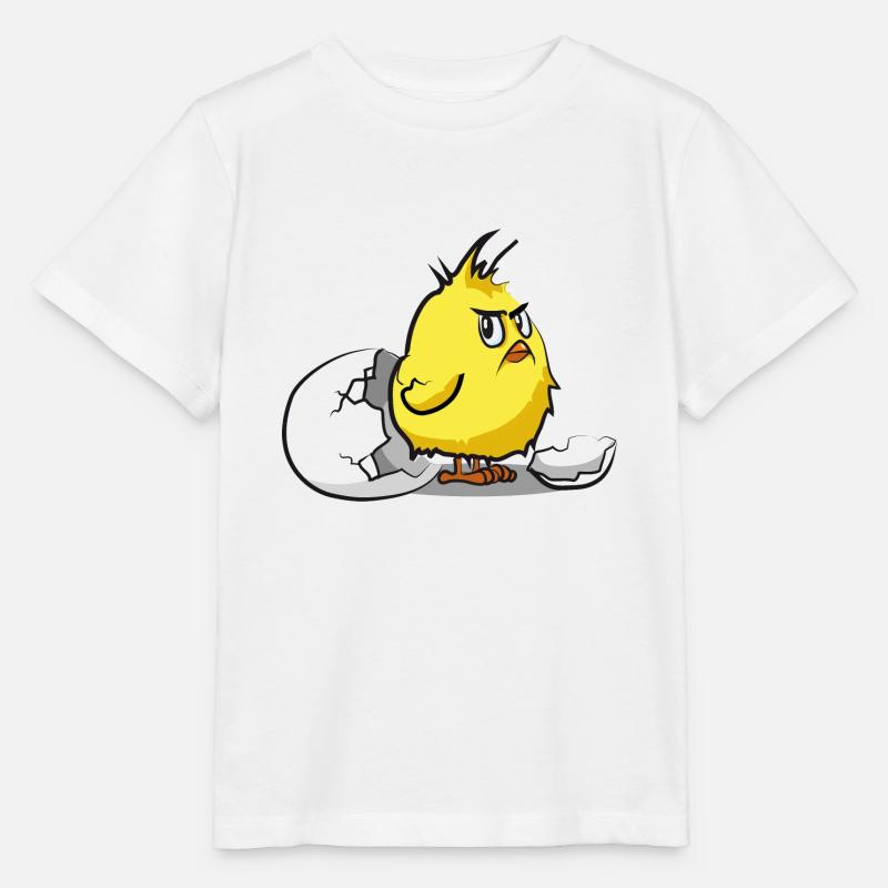 lustig böses Küken Eierschale Vogel Piep - Stanley/Stella Kinder T-Shirt MINI CREATOR  - Weiß