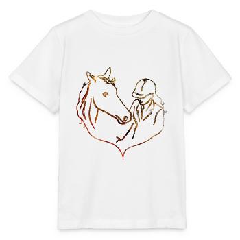 HORSE PONY HORSE LOVE - Stanley/Stella MINI CREATOR Kids’ T-Shirt - white - Front - Maike (125cm)