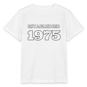 Established 1975 - Stanley/Stella Kinder T-Shirt MINI CREATOR  - Weiß - Vorne - Maike (125cm)