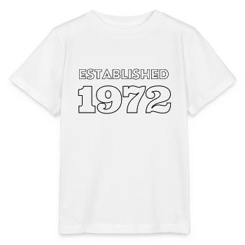 Established 1972 - Feier dein Geburtsjahr - Stanley/Stella Kinder T-Shirt MINI CREATOR  - Weiß - Vorne - Maike (125cm)