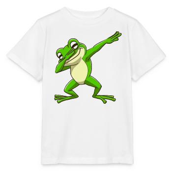 Cool Frog Dabbing Pose Trendy - Stanley/Stella MINI CREATOR Kids’ T-Shirt - white - Front - Maike (125cm)