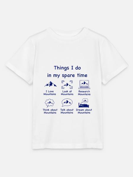 Bergliebhaber (blau) - Stanley/Stella Kinder T-Shirt MINI CREATOR  - Weiß