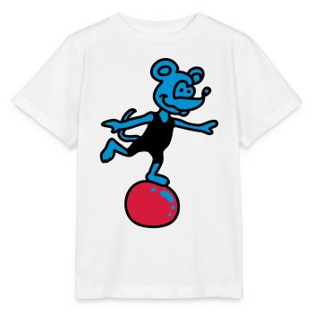 sportliche Maus 3 - Stanley/Stella Kinder T-Shirt MINI CREATOR  - Weiß - Vorne - Maike (125cm)