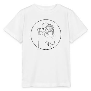 Hug best friends - Stanley/Stella MINI CREATOR Kids’ T-Shirt - white - Front - Maike (125cm)