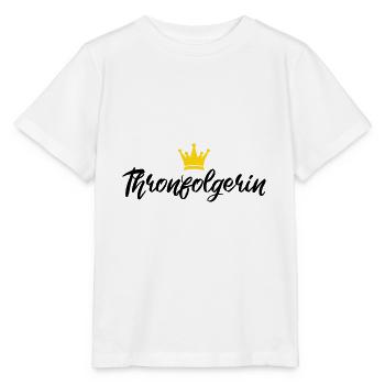Thronfolgerin Baby Geschenk zur Geburt Mädchen - Stanley/Stella Kinder T-Shirt MINI CREATOR  - Weiß - Vorne - Maike (125cm)
