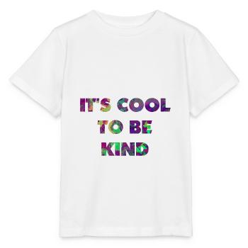 Es ist cool, nett zu sein - Stanley/Stella Kinder T-Shirt MINI CREATOR  - Weiß - Vorne - Maike (125cm)