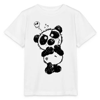 Grummeliger Panda - Stanley/Stella Kinder T-Shirt MINI CREATOR  - Weiß - Vorne - Maike (125cm)