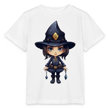 Hexen Polizistin - Stanley/Stella Kinder T-Shirt MINI CREATOR  - Weiß - Vorne - Maike (125cm)