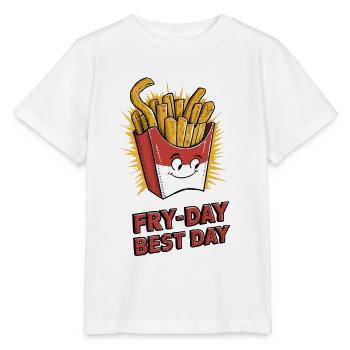 Fry-Day, Best Day - Stanley/Stella MINI CREATOR Kids’ T-Shirt - white - Front - Maike (125cm)